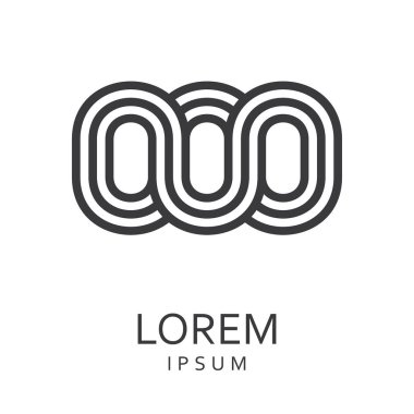 Siyah tasarlamak vektör logo tasarım şablonu