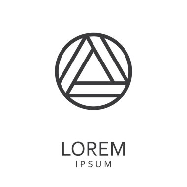 Siyah tasarlamak vektör logo tasarım şablonu