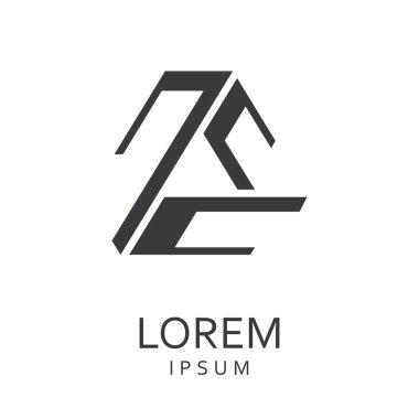 Siyah tasarlamak vektör logo tasarım şablonu