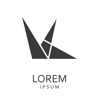 Siyah tasarlamak vektör logo tasarım şablonu