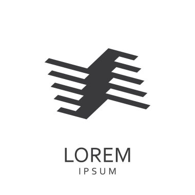 Siyah tasarlamak vektör logo tasarım şablonu