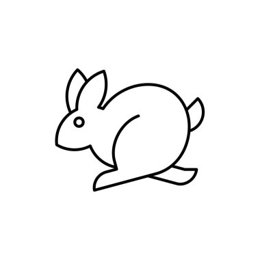 Tavşan çizgisi simgesi. Simge tasarımı. Şablon ögeleri