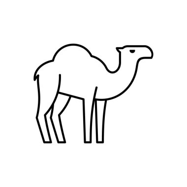 Deve çizgisi simgesi. Simge tasarımı. Şablon ögeleri