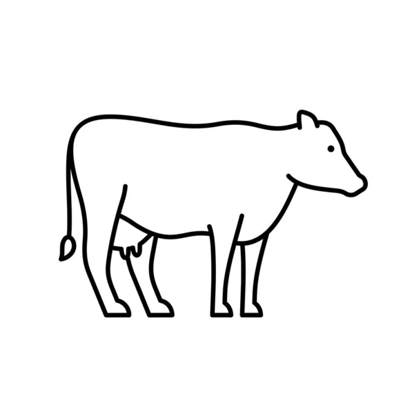 奶牛线图标 图标的设计 模板要素 — 图库矢量图片