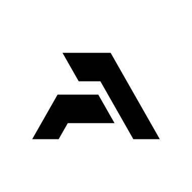 Harf A logo. Simgesi tasarım. Şablon öğeleri - vektör işareti