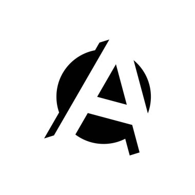 Harf A logo. Simgesi tasarım. Şablon öğeleri - vektör işareti