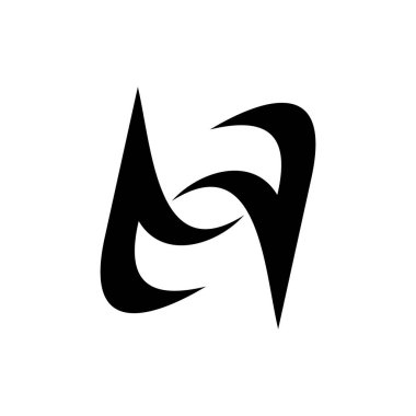 H harfi logosunu görmeniz gerekir. Simgesi tasarım. Şablon öğeleri - vektör işareti