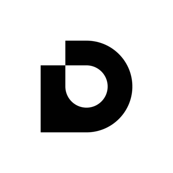 Letra Logotipo Design Ícones Elementos Modelo Sinal Vetorial — Vetor de Stock