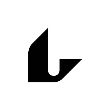 L harfi logosunu görmeniz gerekir. Simgesi tasarım. Şablon öğeleri - vektör işareti