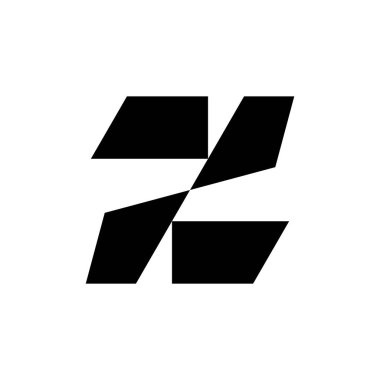 Z harfi logosunu görmeniz gerekir. Simgesi tasarım. Şablon öğeleri - vektör işareti