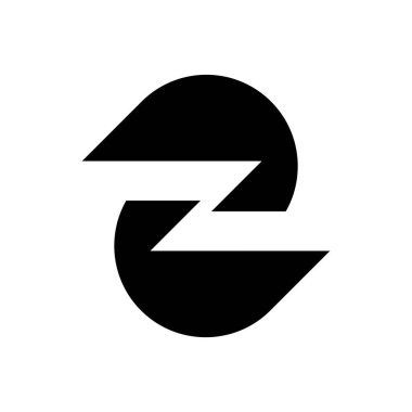 Z harfi logosunu görmeniz gerekir. Simgesi tasarım. Şablon öğeleri - vektör işareti