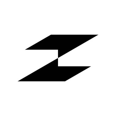 Z harfi logosunu görmeniz gerekir. Simgesi tasarım. Şablon öğeleri - vektör işareti