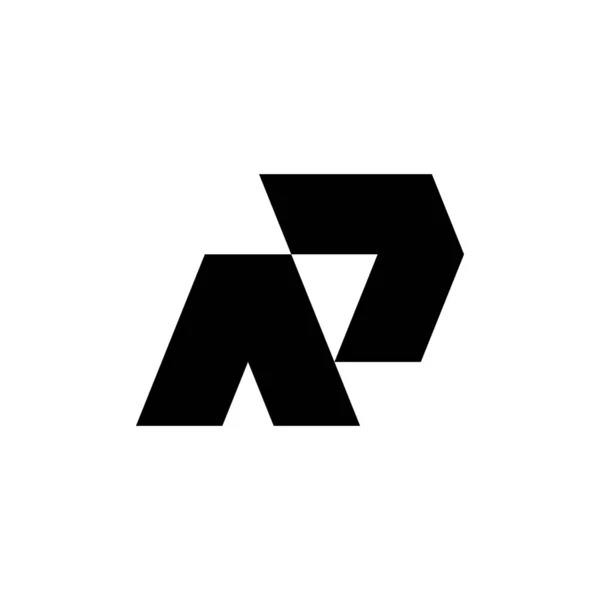 Letra Logo Design Ícones Elementos Modelo Sinal Vetorial — Vetor de Stock