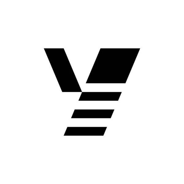 の字のロゴ アイコンのデザイン テンプレートの要素 ベクトル記号 — ストックベクタ