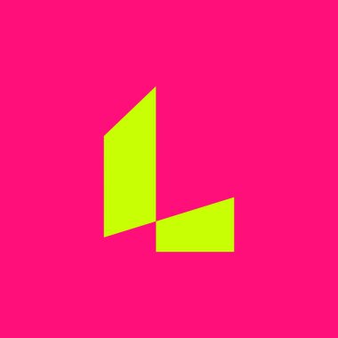 L harfi logosunu görmeniz gerekir. Simgesi tasarım. Şablon öğeleri - vektör işareti