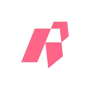 Harf R logosunu görmeniz gerekir. Simgesi tasarım. Şablon öğeleri - vektör işareti