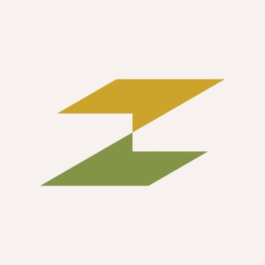 Z harfi logosunu görmeniz gerekir. Simgesi tasarım. Şablon öğeleri - vektör işareti