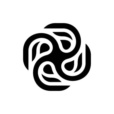 Soyut logo. Simge tasarımı. Şablon ögeleri - vektör işareti