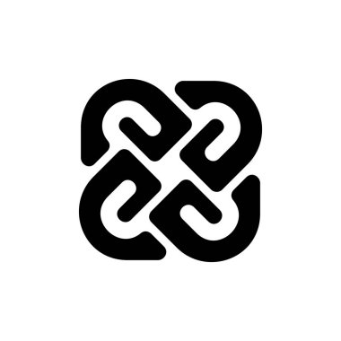 Soyut logo. Simge tasarımı. Şablon ögeleri - vektör işareti