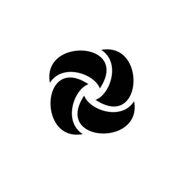 Soyut logo. Simge tasarımı. Şablon ögeleri - vektör işareti