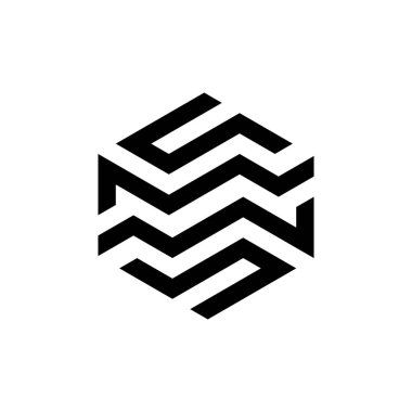 Soyut logo. Simge tasarımı. Şablon ögeleri - vektör işareti