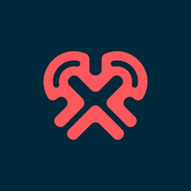 Soyut logo. Simge tasarımı. Şablon ögeleri - vektör işareti