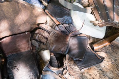 tarihi bir yeniden enactment Ortaçağ askeri giyim