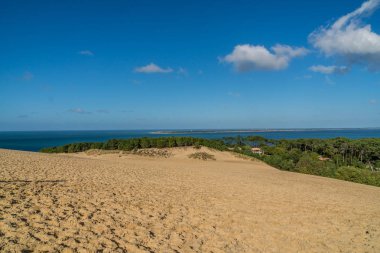 Dune du Pilat Fransa Bordeaux yakınındaki görünümünü