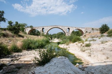 Roma köprü Pont Julien Luberon Provence, Fransa