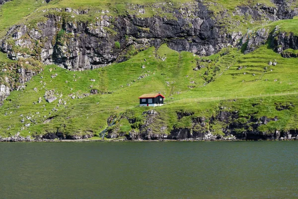 Duvugardar, Saksun på ön Streymoy på Färöarna — Stockfoto