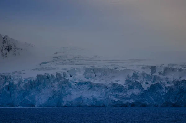 Gletsjer Antarctica Met Sneeuw Ijs — Stockfoto