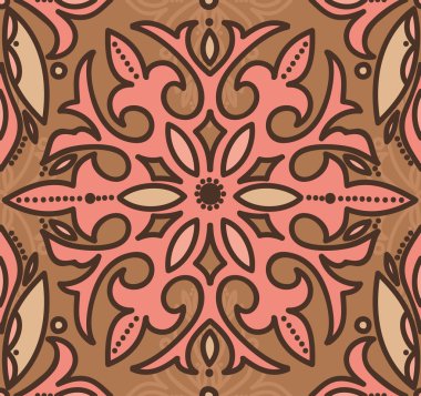 Victoria tarzı damasko seamless modeli