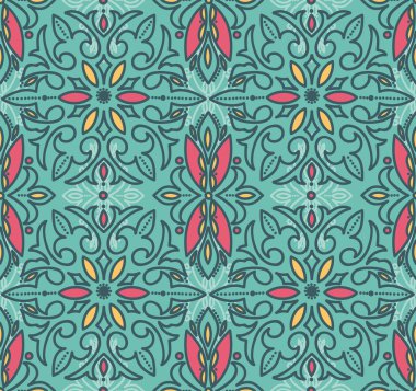 Victoria tarzı damasko seamless modeli