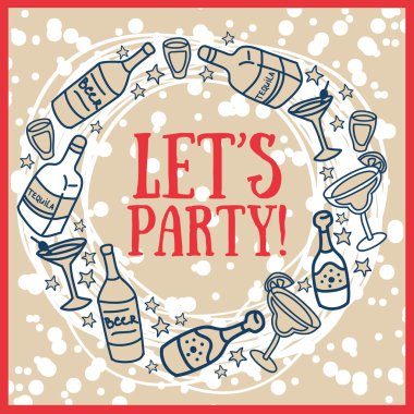 parti poster şablonu