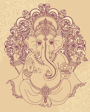 Lord ganesha oturan