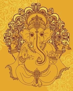 Lord ganesha oturan