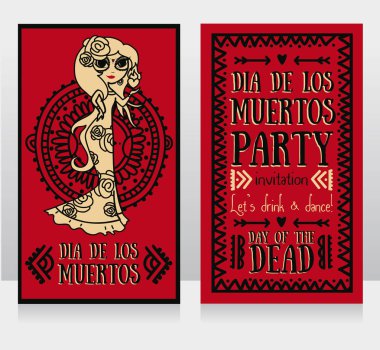 dia de los muertos için şirin kart