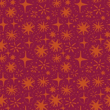 Festival seamless modeli ile el çekilmiş tatil ışıklar