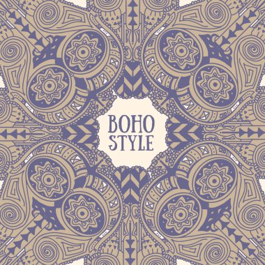 Çerçeve oluşan etnik süsleme