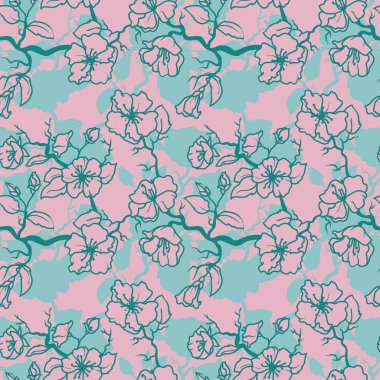 Japon sakura sorunsuz arka plan