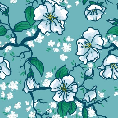  elma ağacı veya sakura çiçek arka plan