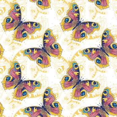 güzel kelebekler ile Seamless Modeli