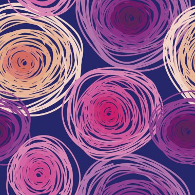 Renkli Daireler, funky renkleri ile Seamless Modeli