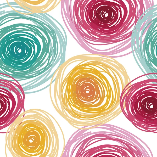 Renkli dairelerle kusursuz desen