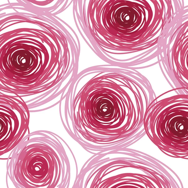 Rose abstraite ornement carrelé — Image vectorielle