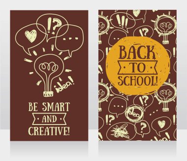 okula geri için afişler