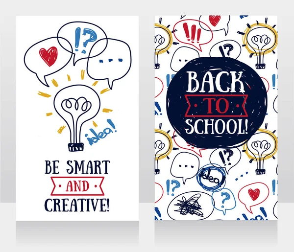 Banners for back to school — Stock Vector