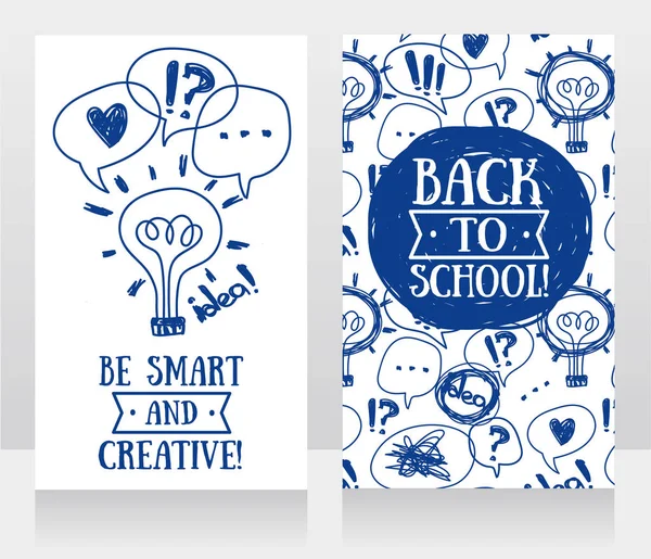 Banners for back to school — Stock Vector