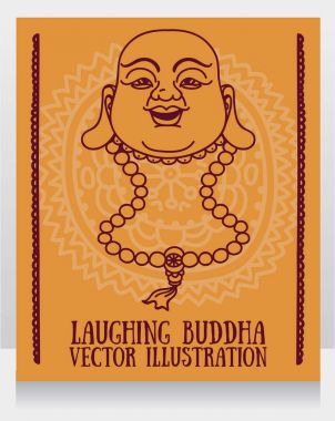 head of Laughing Buddha clipart