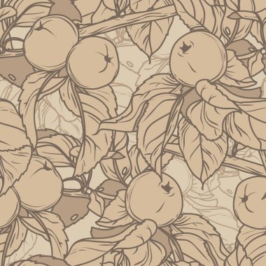 elma ağacının dalları ile Seamless Modeli